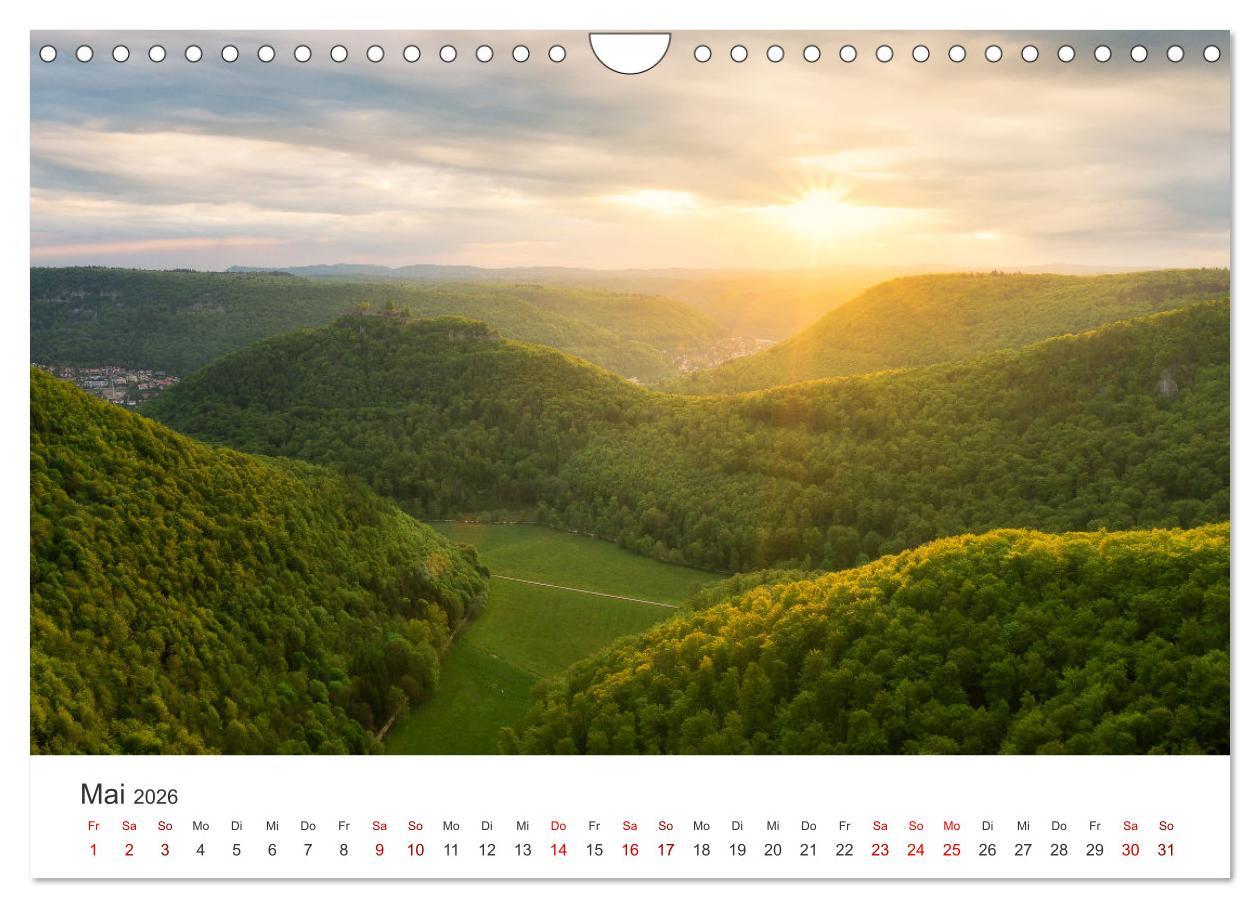 Beispielinhalt (Bild) Schwäbische Alb neu erleben (Wandkalender 2026 DIN A4 quer), CALVENDO Monatskalender