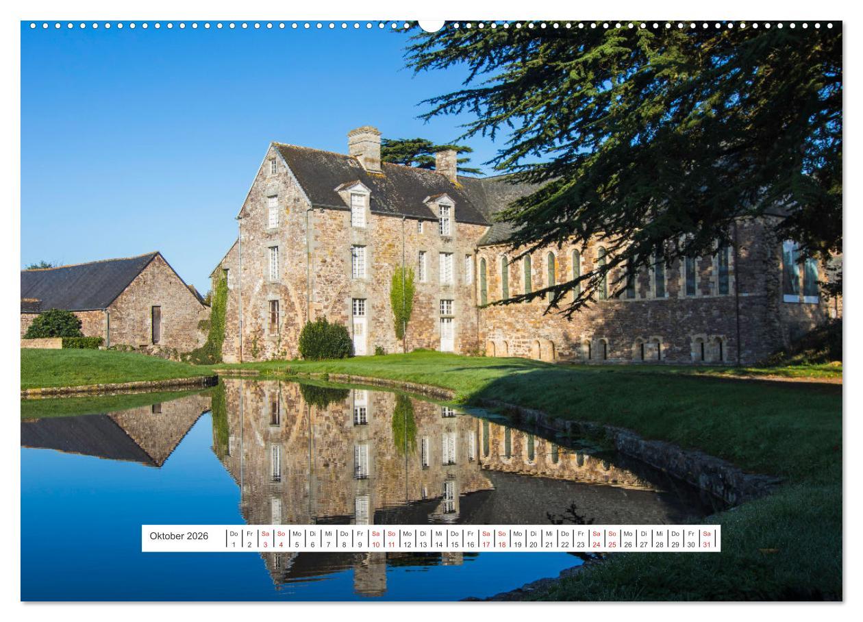 Beispielinhalt (Bild) Pittoreske Normandie (hochwertiger Premium Wandkalender 2026 DIN A2 quer), Kunstdruck in Hochglanz