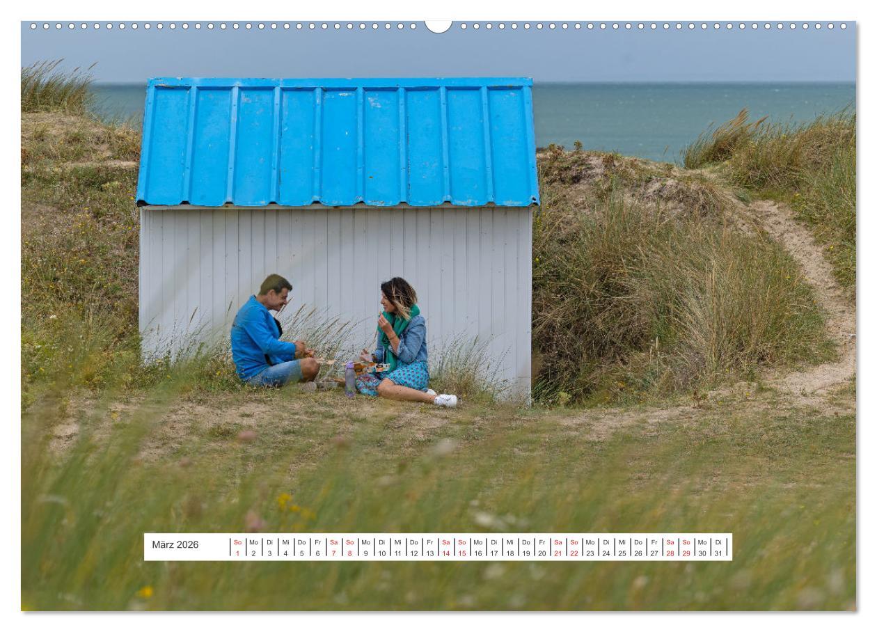 Beispielinhalt (Bild) Pittoreske Normandie (hochwertiger Premium Wandkalender 2026 DIN A2 quer), Kunstdruck in Hochglanz