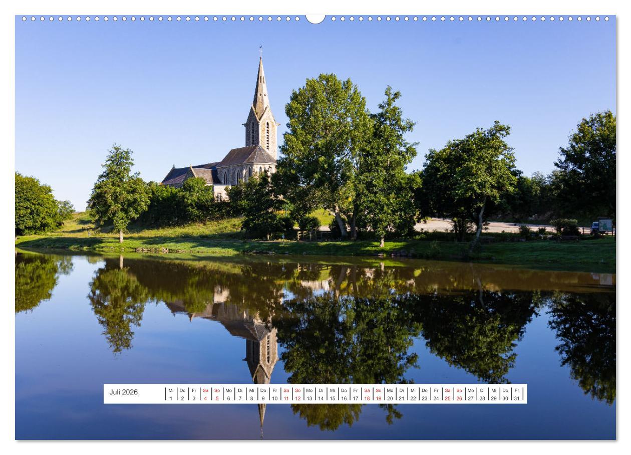 Beispielinhalt (Bild) Pittoreske Normandie (hochwertiger Premium Wandkalender 2026 DIN A2 quer), Kunstdruck in Hochglanz