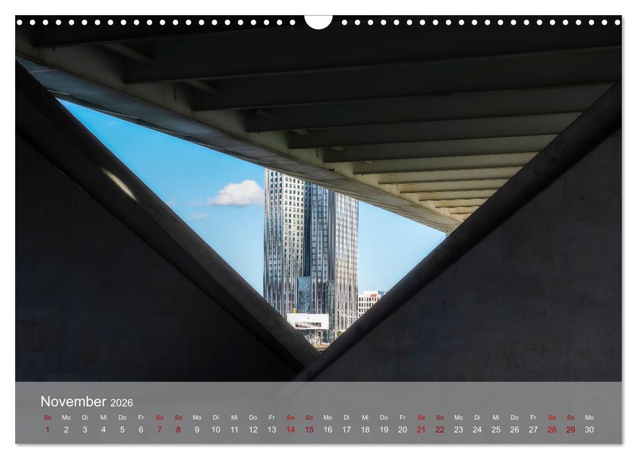 Beispielinhalt (Bild) Rotterdam - Die heimliche Hauptstadt der Niederlande (Wandkalender 2026 DIN A3 quer), CALVENDO Monatskalender