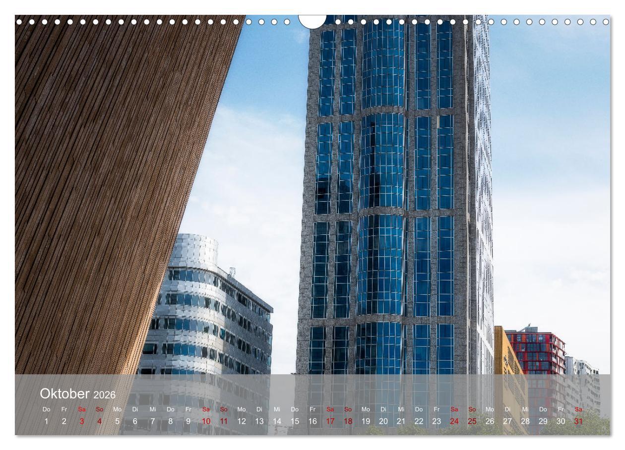 Beispielinhalt (Bild) Rotterdam - Die heimliche Hauptstadt der Niederlande (Wandkalender 2026 DIN A3 quer), CALVENDO Monatskalender
