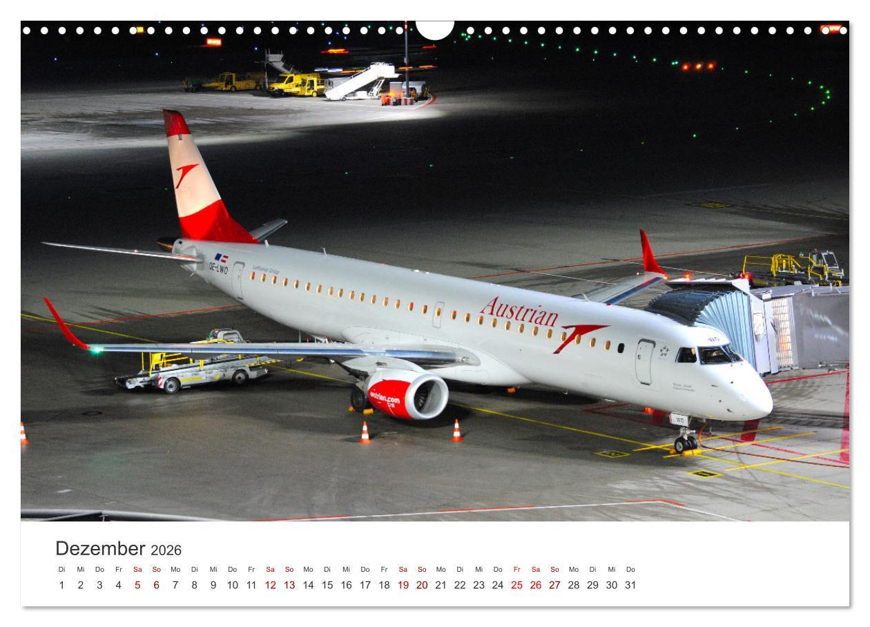 Beispielinhalt (Bild) Ein Jahr am Flughafen Stuttgart (Wandkalender 2026 DIN A3 quer), CALVENDO Monatskalender