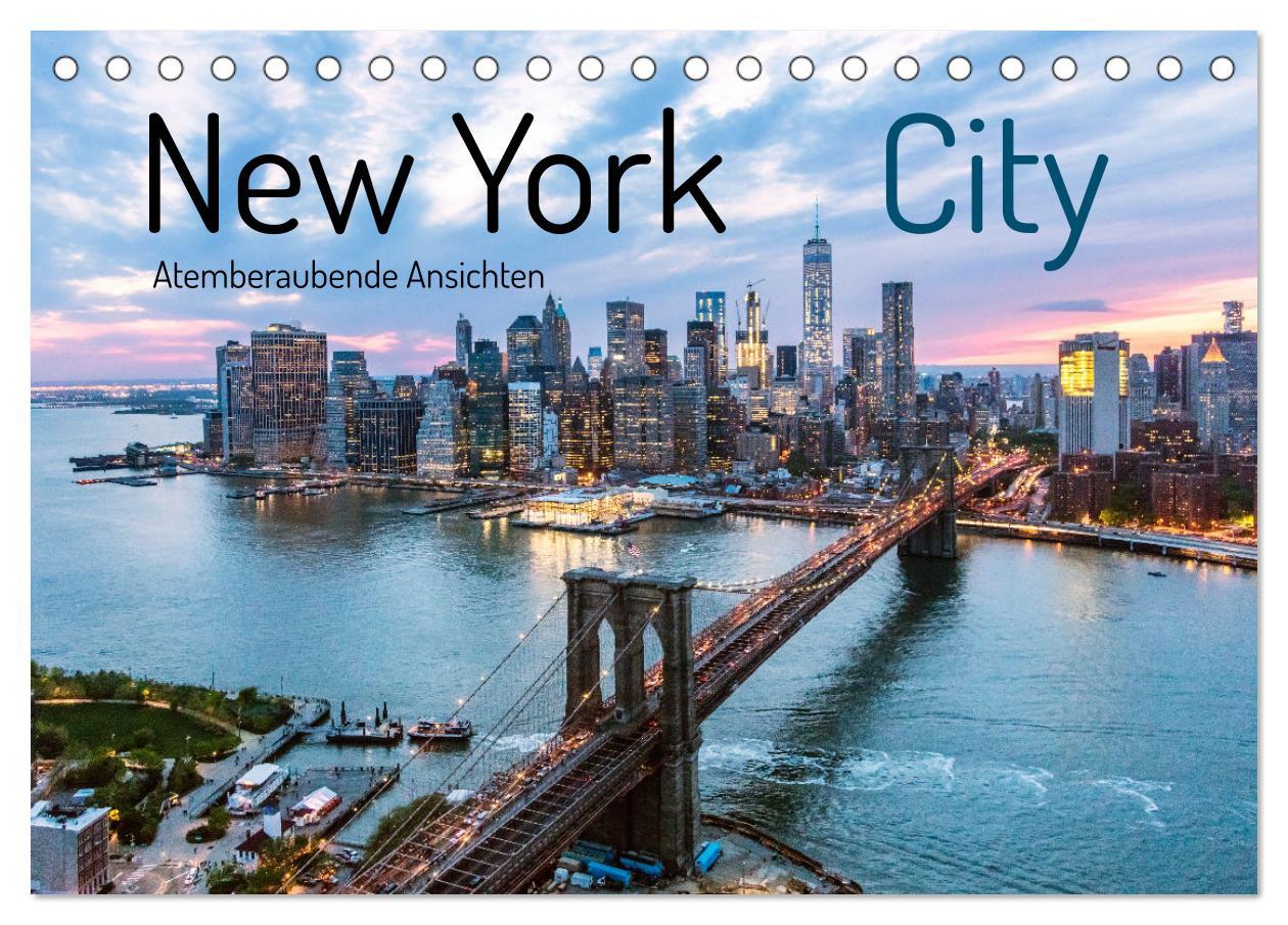 Vorderes Coverbild New York City - Atemberaubende Ansichten (Tischkalender 2026 DIN A5 quer), CALVENDO Monatskalender