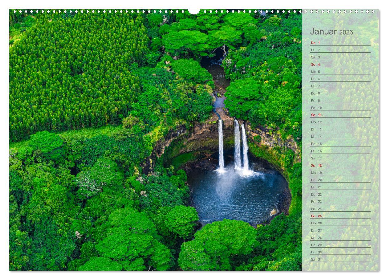 Beispielinhalt (Bild) Malerisches Hawaii (hochwertiger Premium Wandkalender 2026 DIN A2 quer), Kunstdruck in Hochglanz