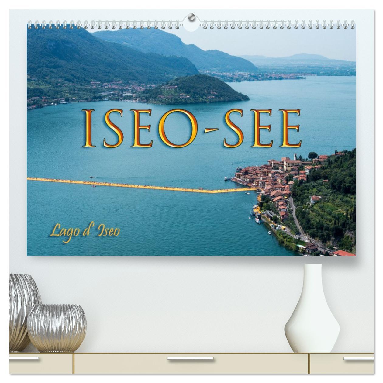 Vorderes Coverbild Iseo-See (hochwertiger Premium Wandkalender 2026 DIN A2 quer), Kunstdruck in Hochglanz