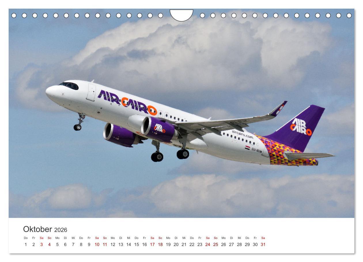 Beispielinhalt (Bild) Ein Jahr am Flughafen Stuttgart (Wandkalender 2026 DIN A4 quer), CALVENDO Monatskalender