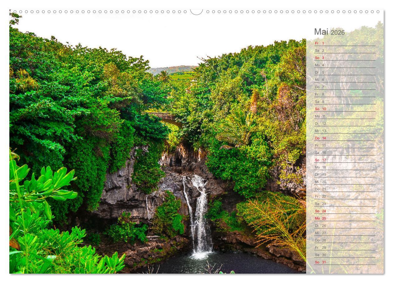 Beispielinhalt (Bild) Malerisches Hawaii (Wandkalender 2026 DIN A2 quer), CALVENDO Monatskalender