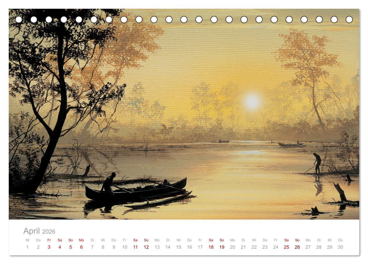 Beispielinhalt (Bild) Paradise, Ausblicke und Träumereien (Tischkalender 2026 DIN A5 quer), CALVENDO Monatskalender