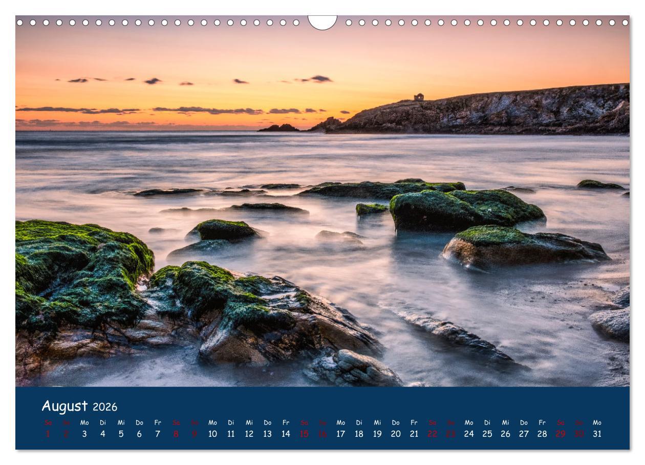 Beispielinhalt (Bild) Die wildromantische Côte Sauvage (Wandkalender 2026 DIN A3 quer), CALVENDO Monatskalender