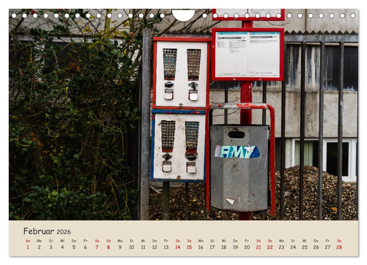 Beispielinhalt (Bild) Kaugummiautomaten (Wandkalender 2026 DIN A4 quer), CALVENDO Monatskalender