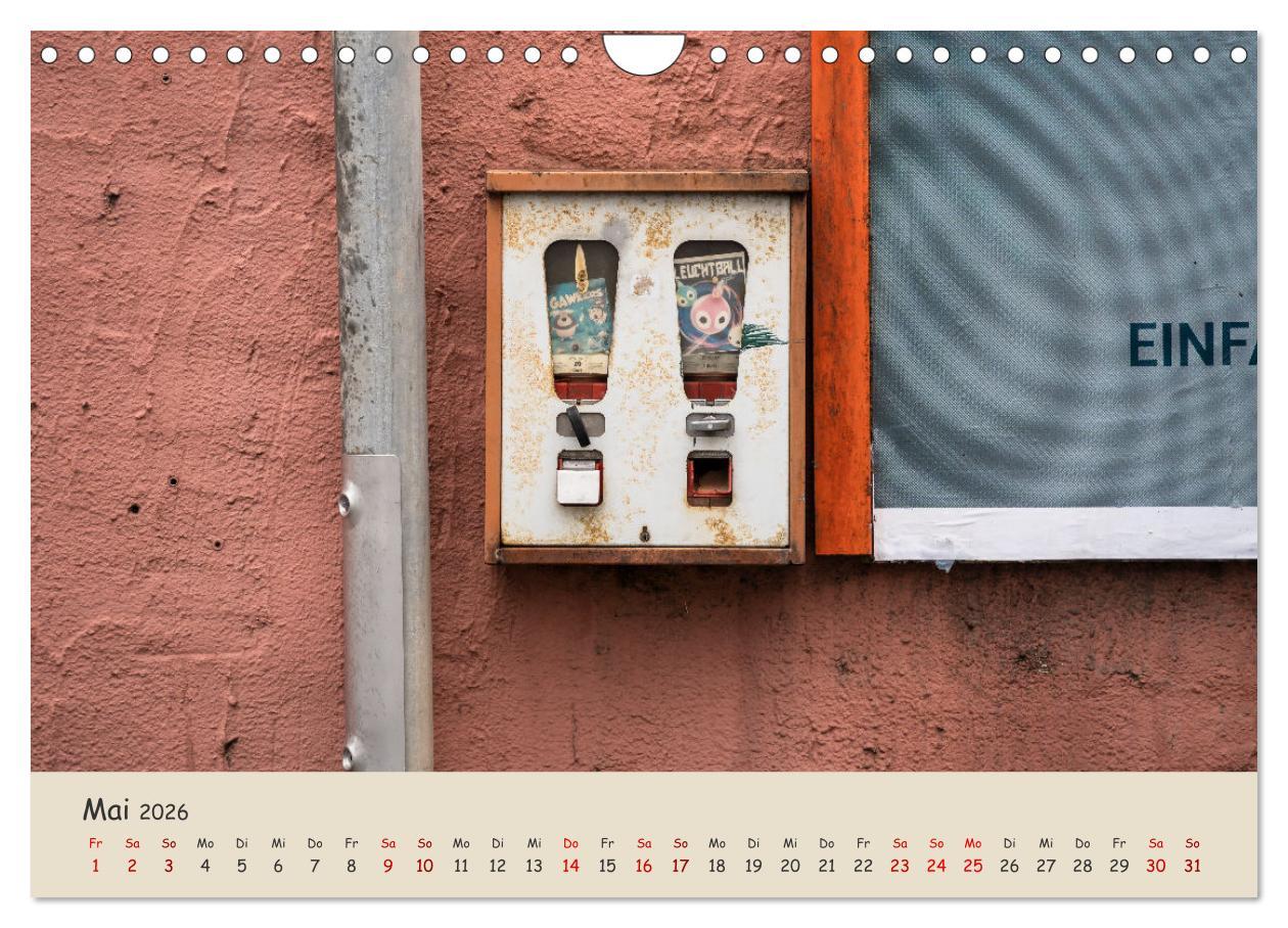 Beispielinhalt (Bild) Kaugummiautomaten (Wandkalender 2026 DIN A4 quer), CALVENDO Monatskalender