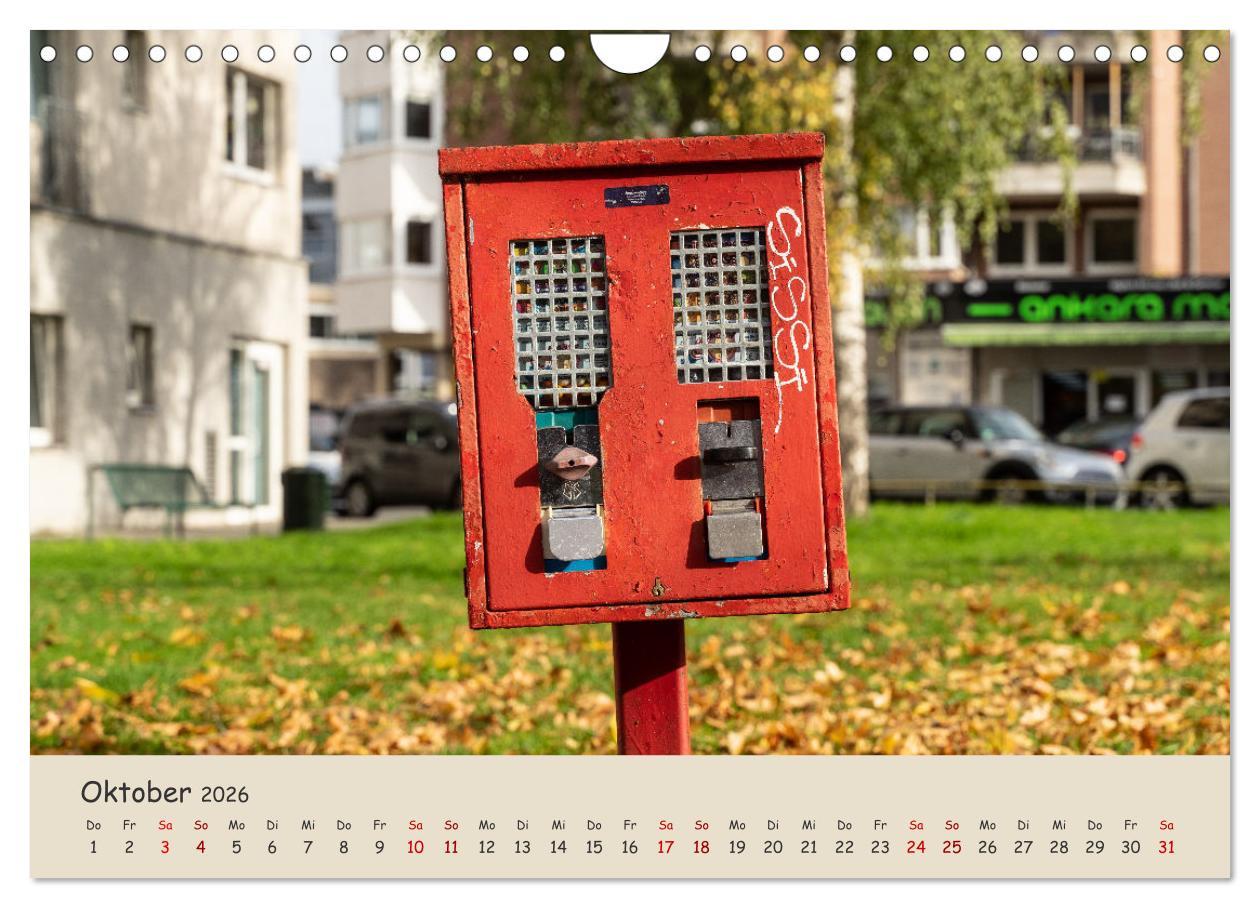 Beispielinhalt (Bild) Kaugummiautomaten (Wandkalender 2026 DIN A4 quer), CALVENDO Monatskalender