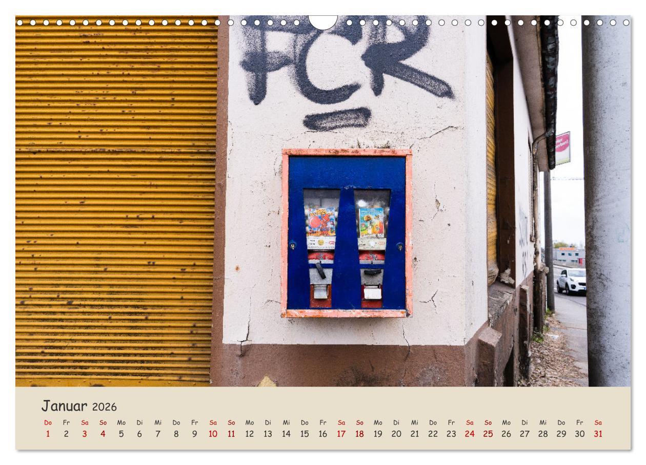 Beispielinhalt (Bild) Kaugummiautomaten (Wandkalender 2026 DIN A3 quer), CALVENDO Monatskalender