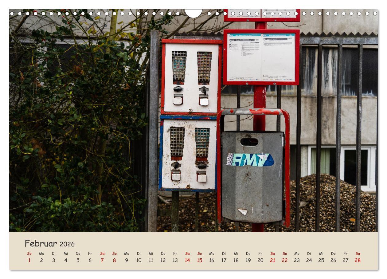 Beispielinhalt (Bild) Kaugummiautomaten (Wandkalender 2026 DIN A3 quer), CALVENDO Monatskalender