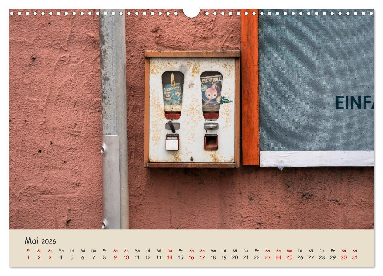 Beispielinhalt (Bild) Kaugummiautomaten (Wandkalender 2026 DIN A3 quer), CALVENDO Monatskalender