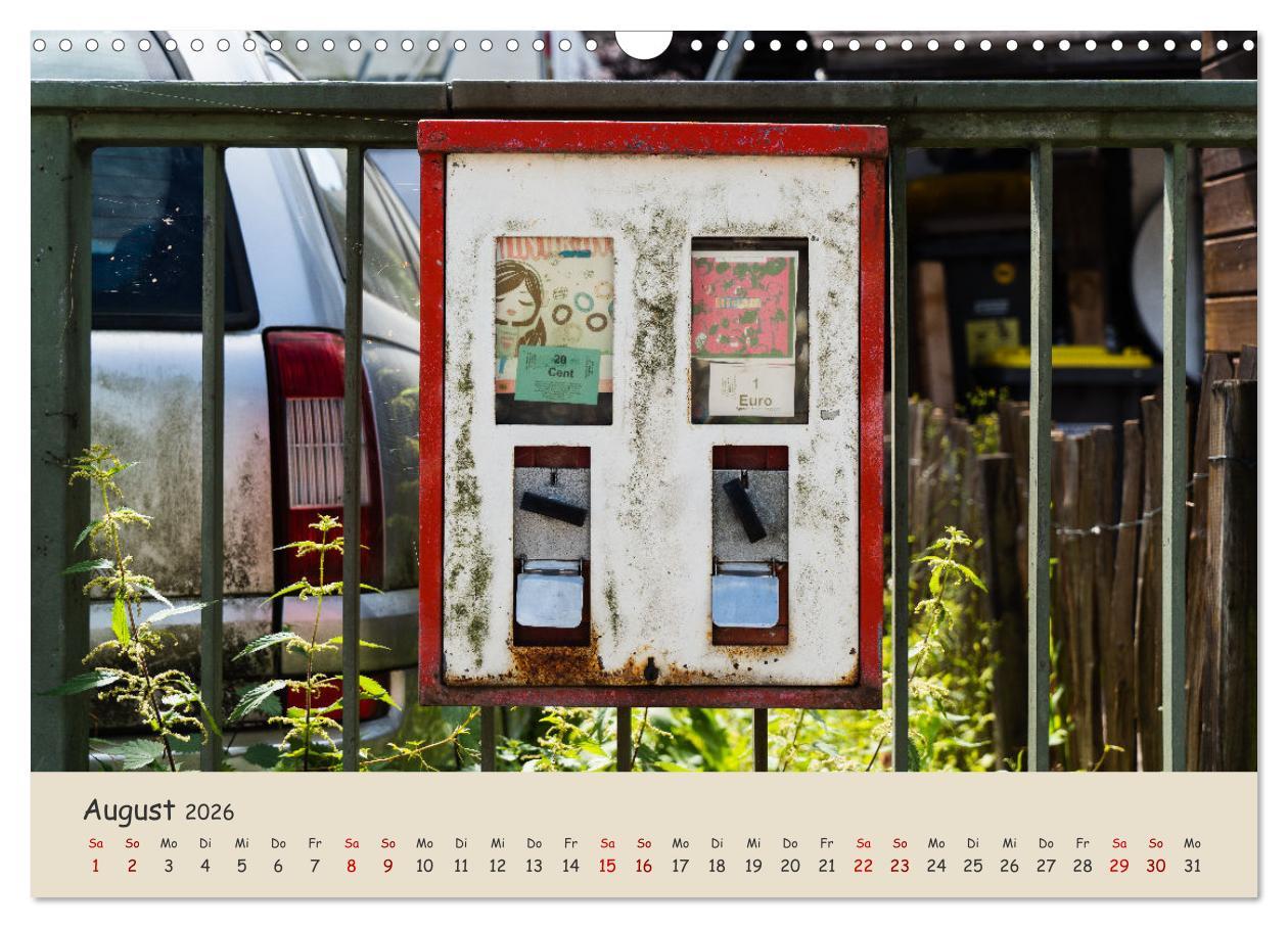 Beispielinhalt (Bild) Kaugummiautomaten (Wandkalender 2026 DIN A3 quer), CALVENDO Monatskalender
