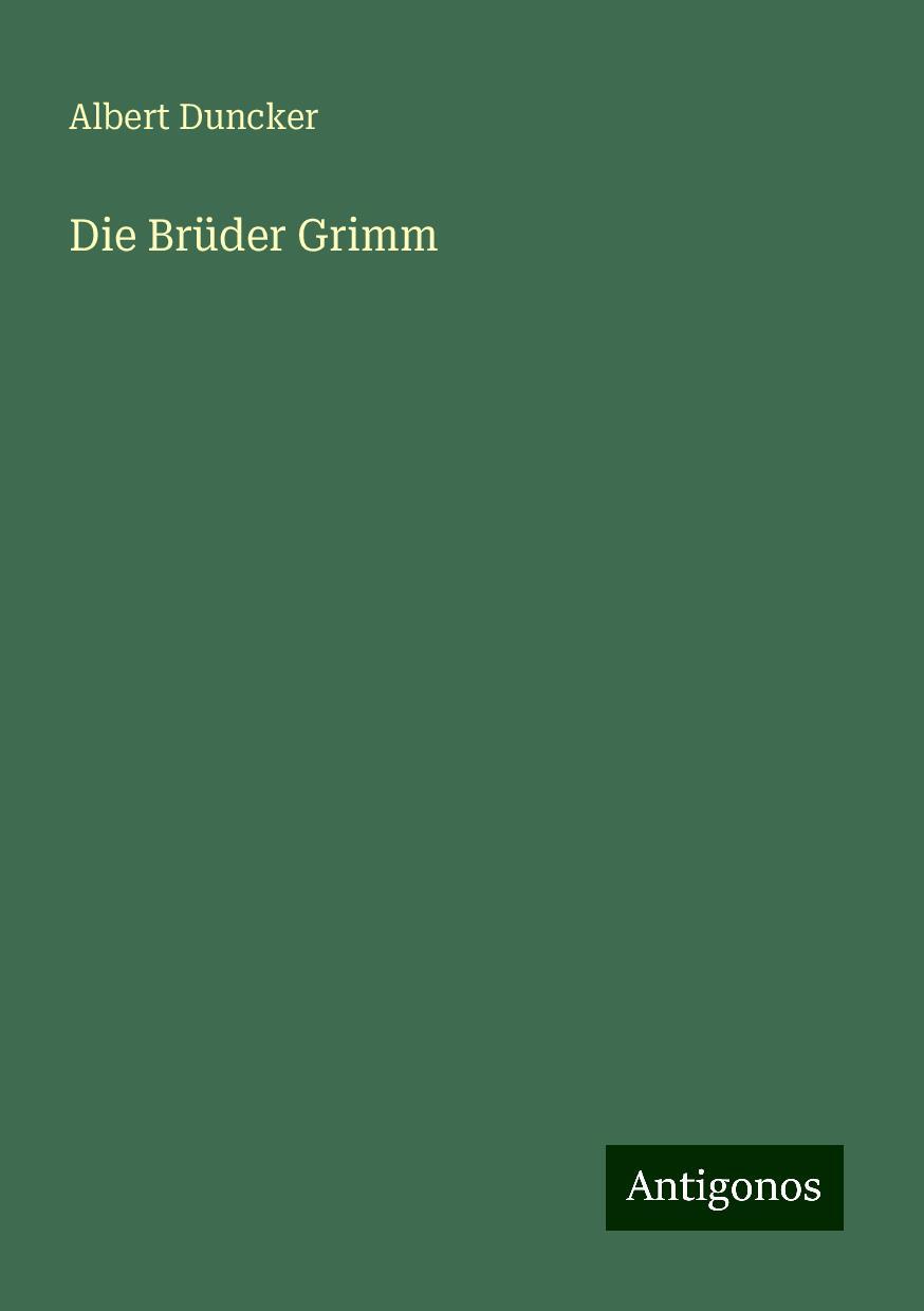 Vorderes Coverbild Die Brüder Grimm