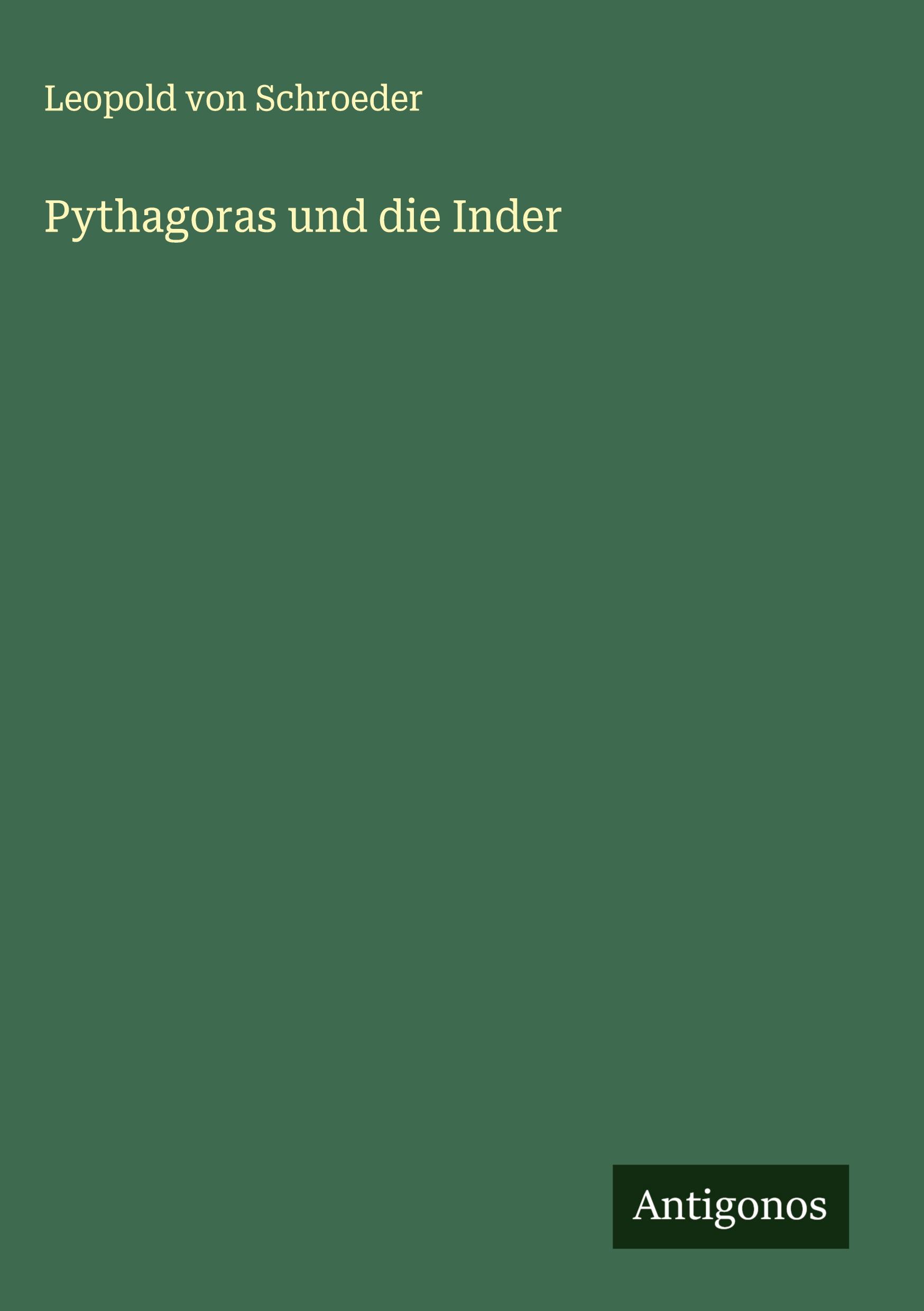 Vorderes Coverbild Pythagoras und die Inder