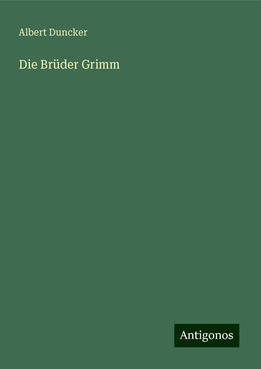 Vorderes Coverbild Die Brüder Grimm