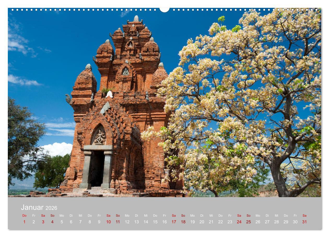 Beispielinhalt (Bild) VIETNAM - Im Land des aufsteigenden Drachens (Wandkalender 2026 DIN A2 quer), CALVENDO Monatskalender