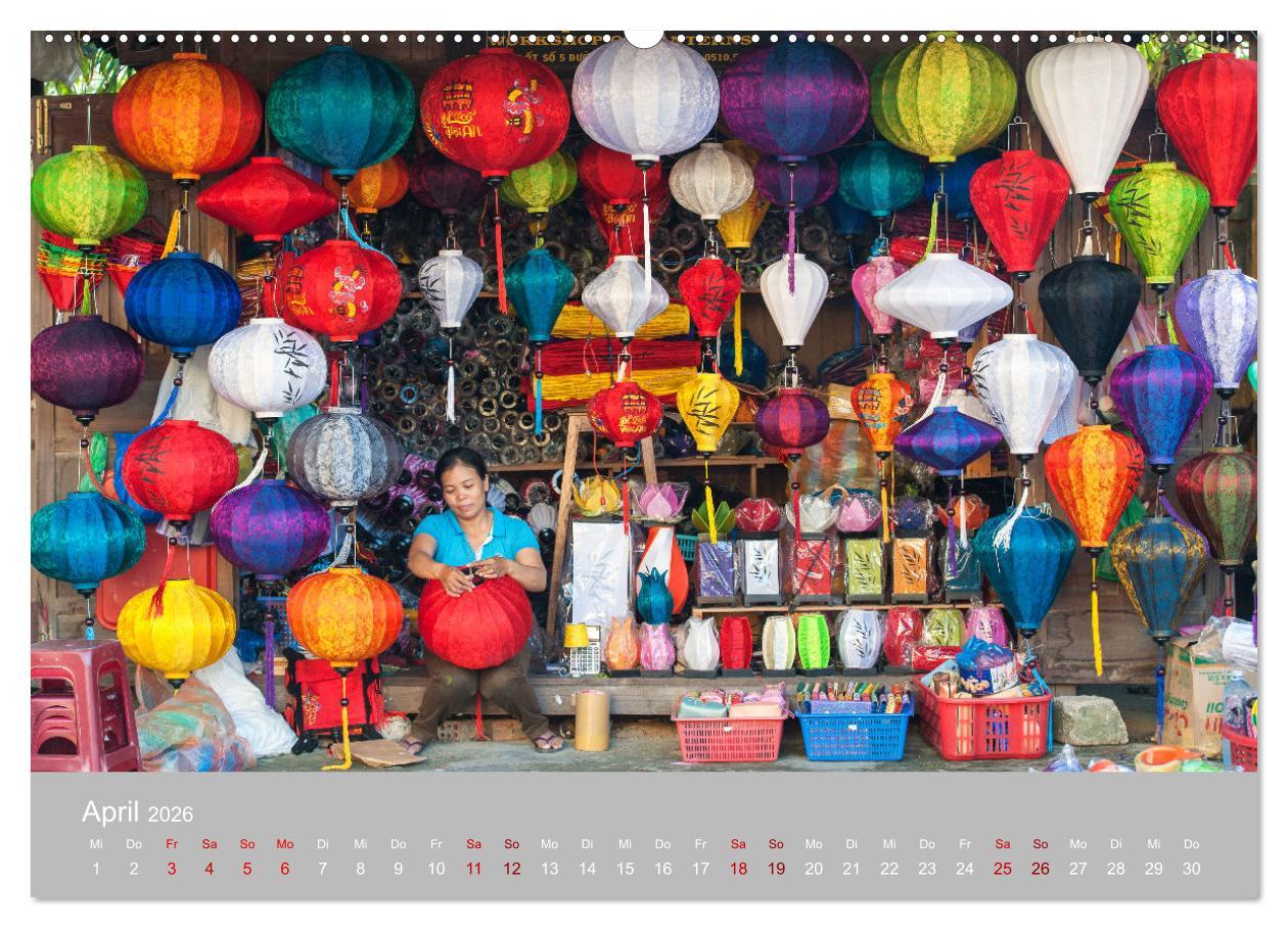 Beispielinhalt (Bild) VIETNAM - Im Land des aufsteigenden Drachens (Wandkalender 2026 DIN A2 quer), CALVENDO Monatskalender