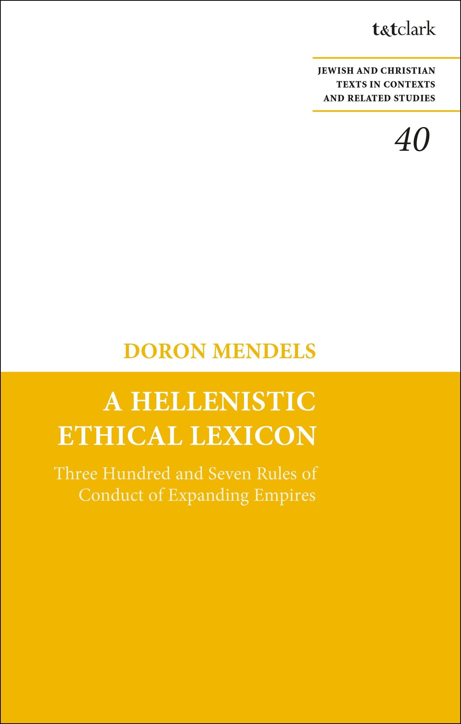 Vorderes Coverbild A Hellenistic Ethical Lexicon