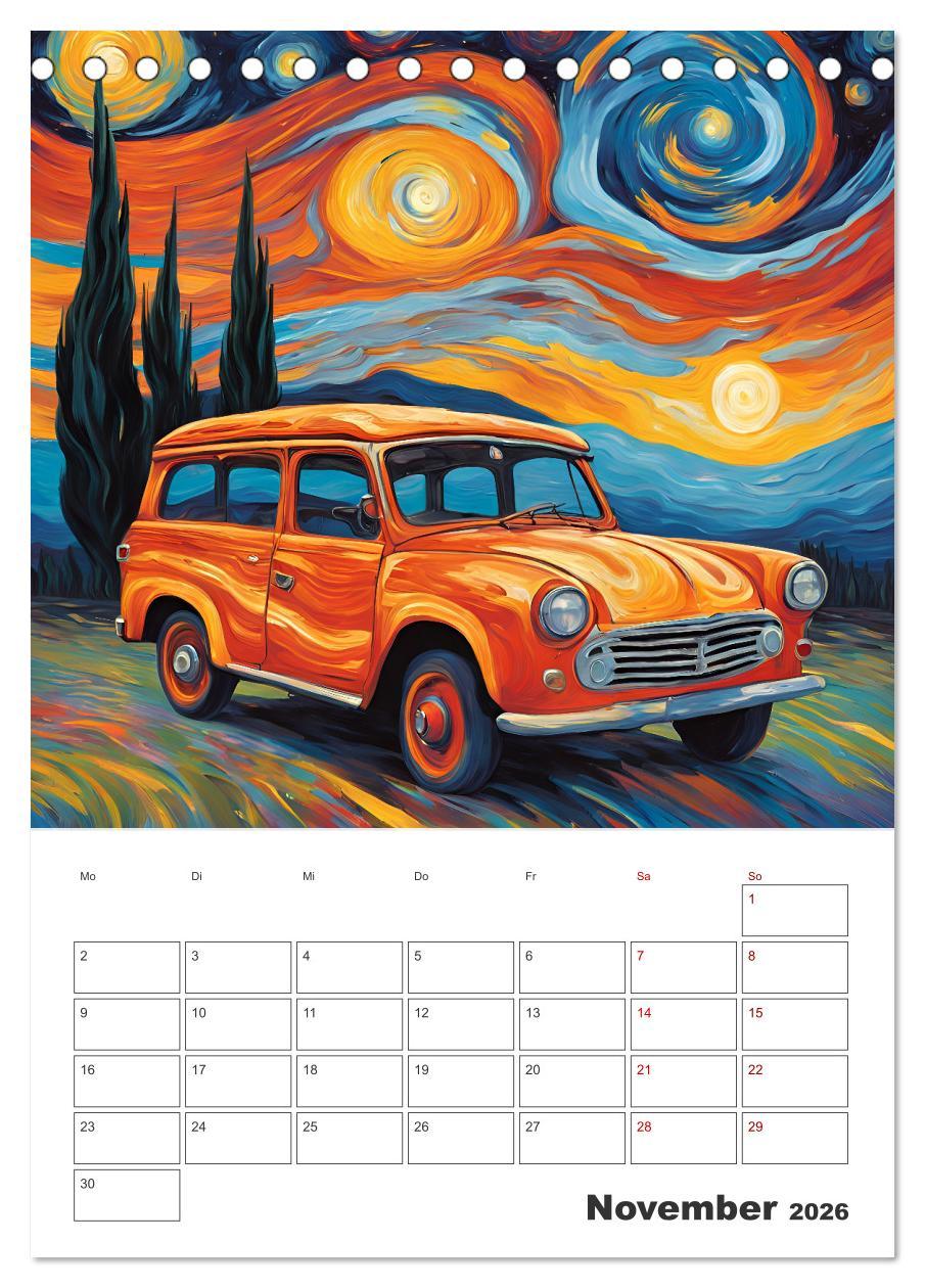 Beispielinhalt (Bild) Kunstvolle Klassiker (Tischkalender 2026 DIN A5 hoch), CALVENDO Monatskalender