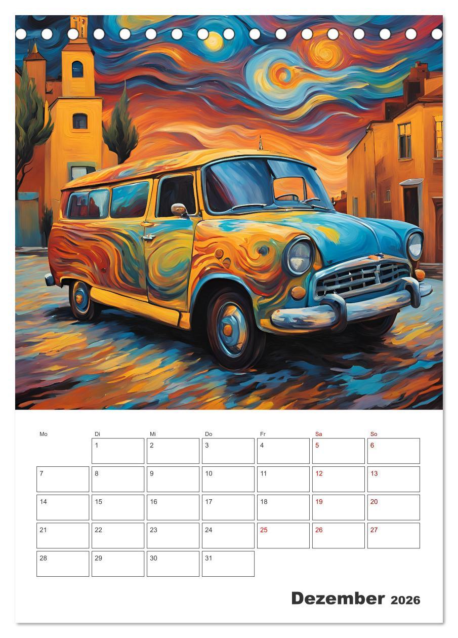 Beispielinhalt (Bild) Kunstvolle Klassiker (Tischkalender 2026 DIN A5 hoch), CALVENDO Monatskalender