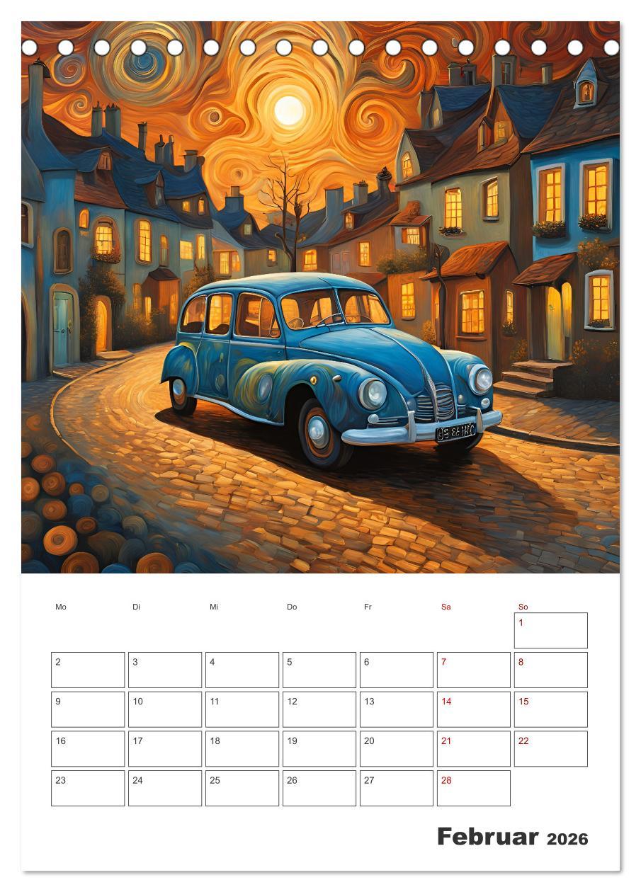 Beispielinhalt (Bild) Kunstvolle Klassiker (Tischkalender 2026 DIN A5 hoch), CALVENDO Monatskalender