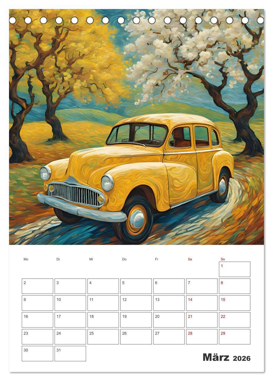 Beispielinhalt (Bild) Kunstvolle Klassiker (Tischkalender 2026 DIN A5 hoch), CALVENDO Monatskalender