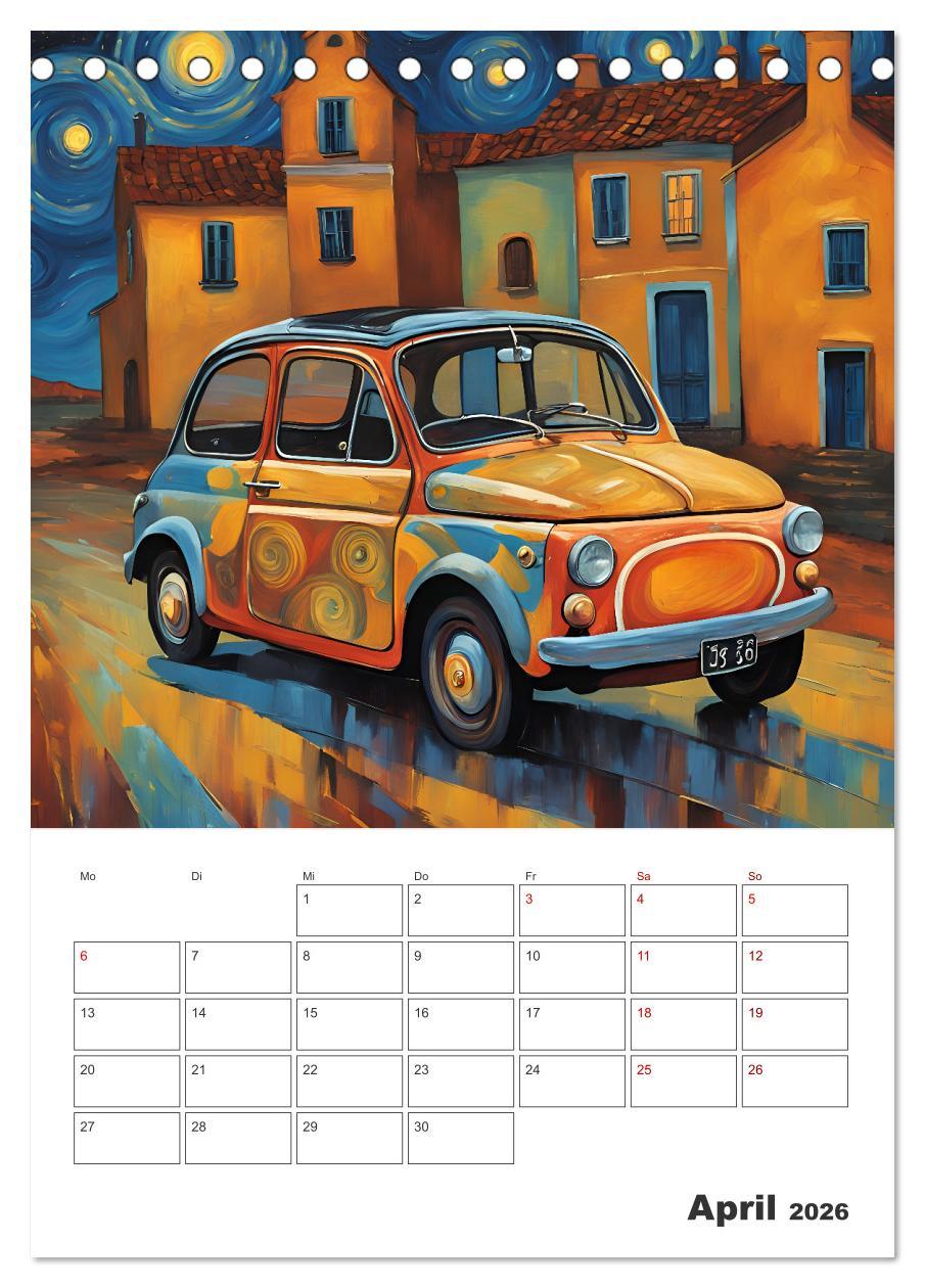 Beispielinhalt (Bild) Kunstvolle Klassiker (Tischkalender 2026 DIN A5 hoch), CALVENDO Monatskalender