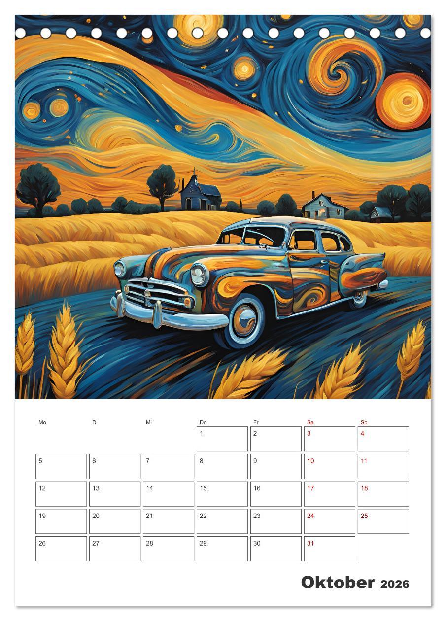Beispielinhalt (Bild) Kunstvolle Klassiker (Tischkalender 2026 DIN A5 hoch), CALVENDO Monatskalender