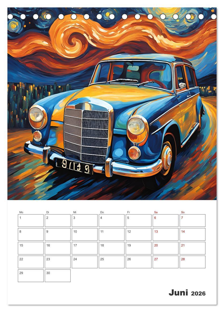 Beispielinhalt (Bild) Kunstvolle Klassiker (Tischkalender 2026 DIN A5 hoch), CALVENDO Monatskalender