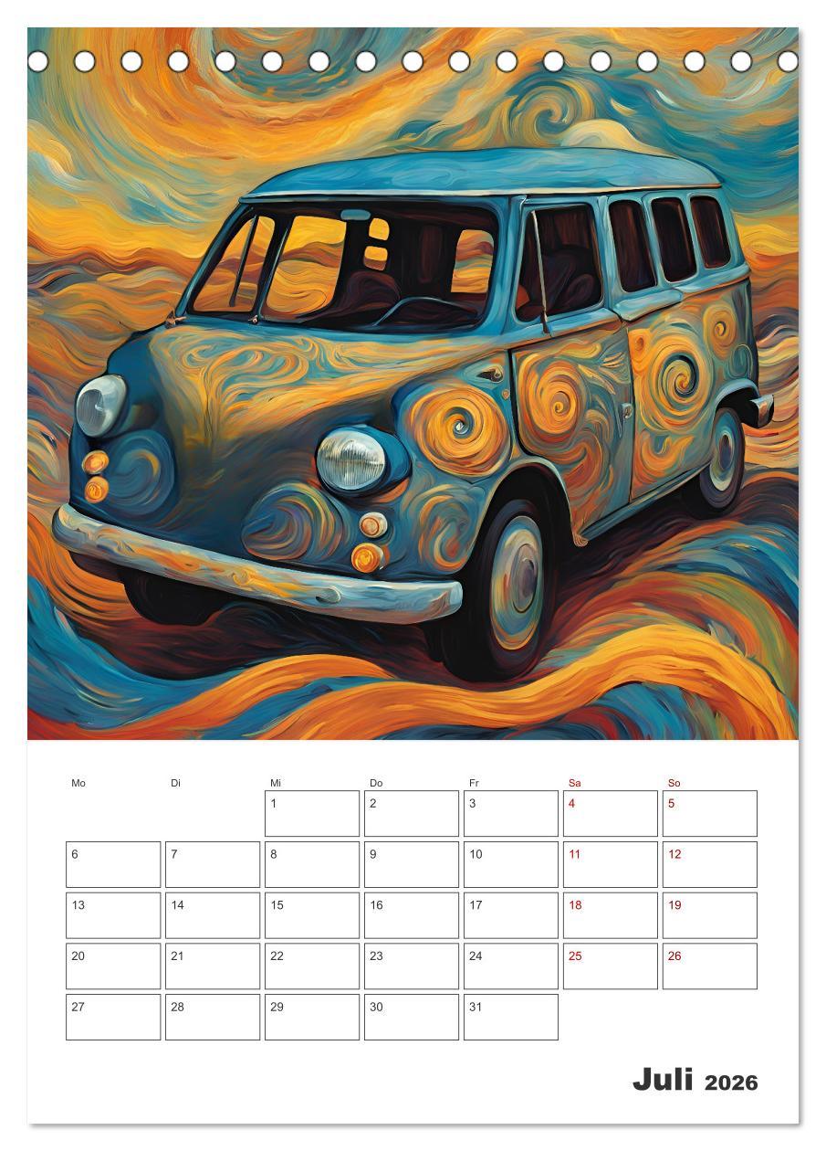 Beispielinhalt (Bild) Kunstvolle Klassiker (Tischkalender 2026 DIN A5 hoch), CALVENDO Monatskalender