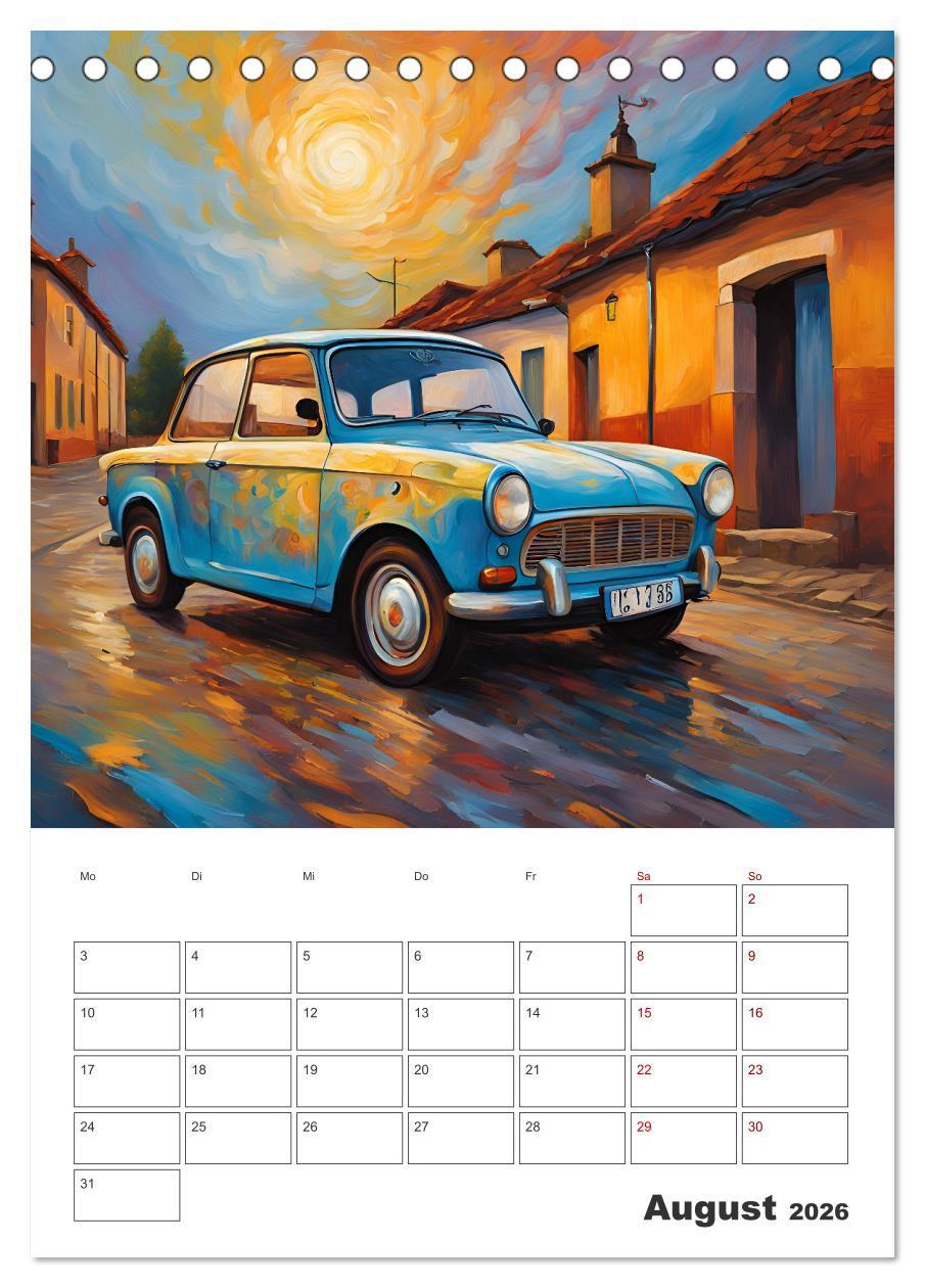 Beispielinhalt (Bild) Kunstvolle Klassiker (Tischkalender 2026 DIN A5 hoch), CALVENDO Monatskalender