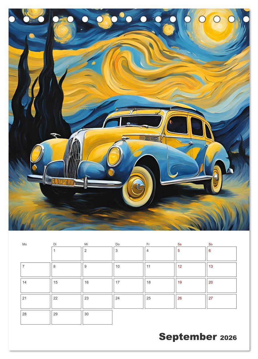 Beispielinhalt (Bild) Kunstvolle Klassiker (Tischkalender 2026 DIN A5 hoch), CALVENDO Monatskalender