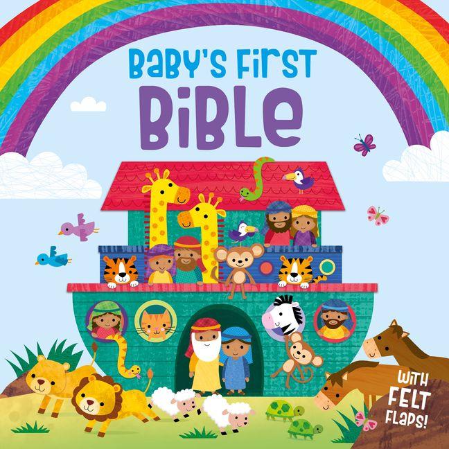 Vorderes Coverbild Baby's First Bible, Board Book with Felt Lift-The-Flaps, for Christmas, Easter, Baby Dedications