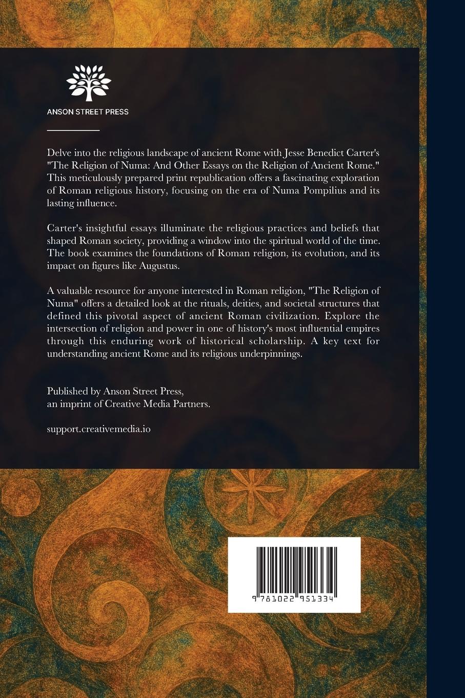 Rückseitencover The Religion of Numa