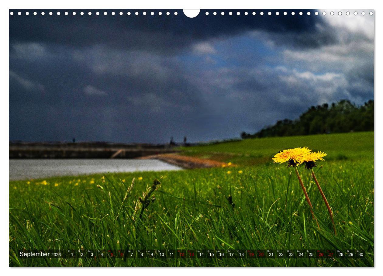 Beispielinhalt (Bild) Bis zum Horizont. Der Himmel über Norddeutschland. (Wandkalender 2026 DIN A3 quer), CALVENDO Monatskalender
