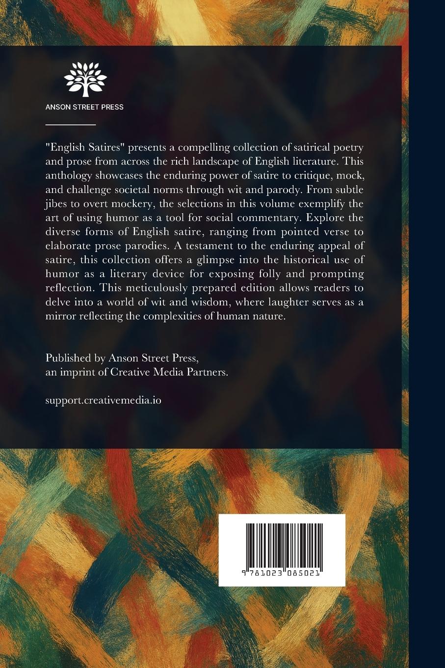 Rückseitencover English Satires