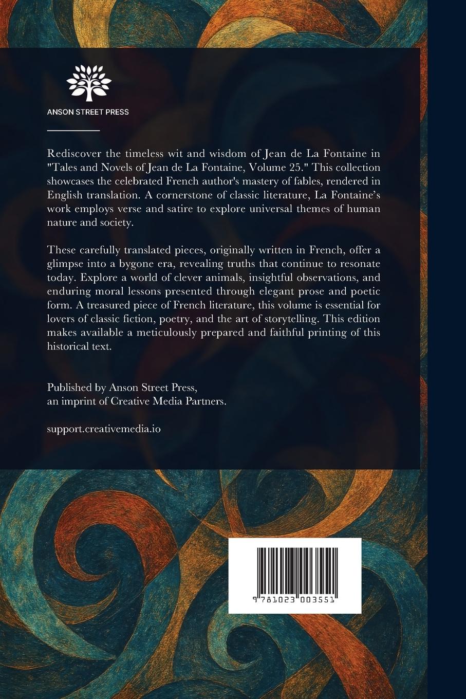 Rückseitencover Tales and Novels of J. De La Fontaine