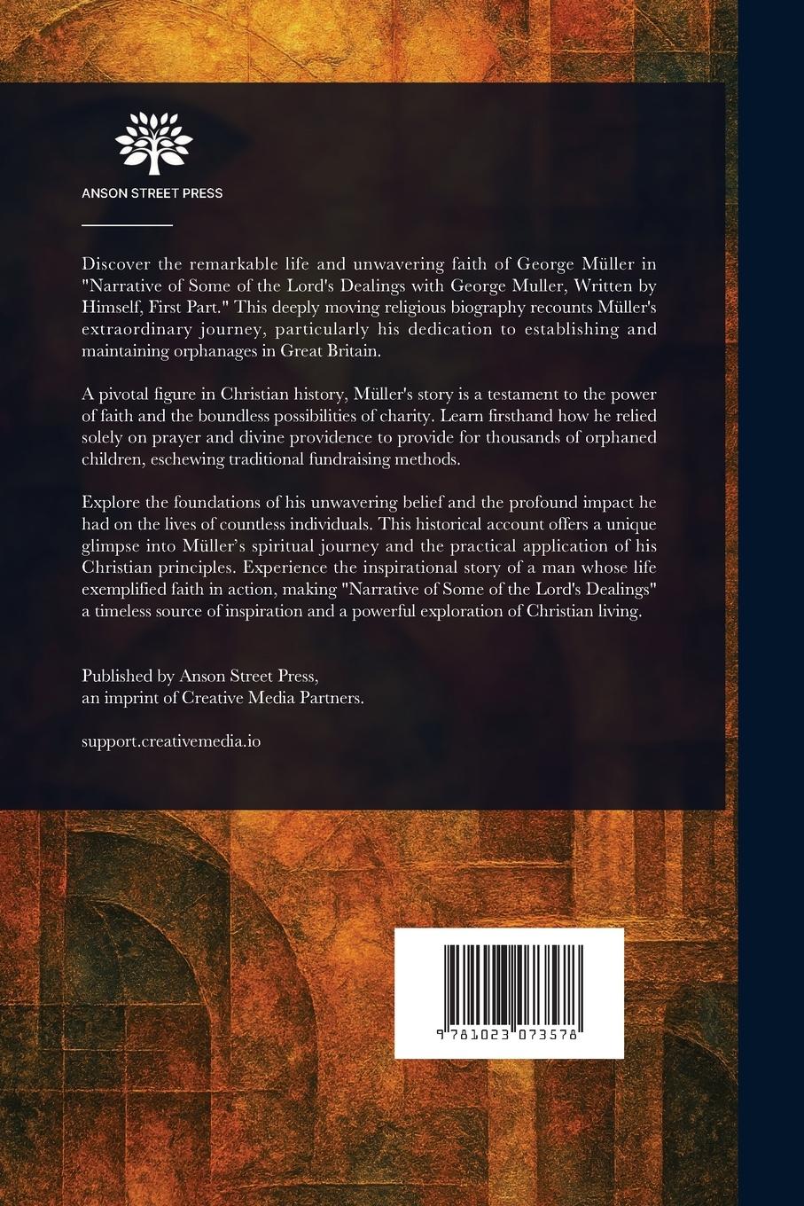 Rückseitencover A Narrative of Some of the Lord's Dealings with George Müller