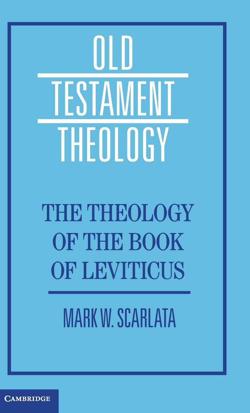 Vorderes Coverbild The Theology of the Book of Leviticus
