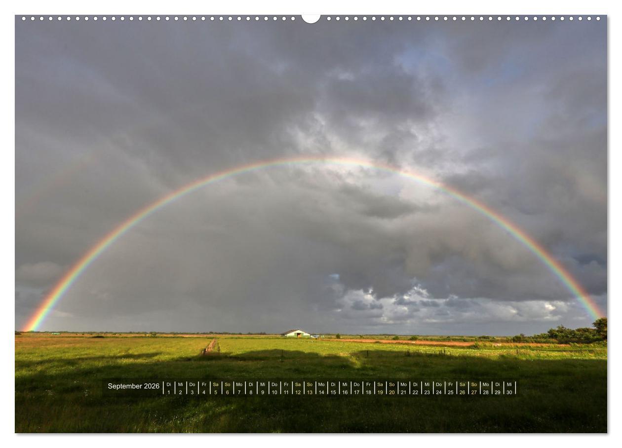Beispielinhalt (Bild) Mandø - Perle im dänischen Wattenmeer (hochwertiger Premium Wandkalender 2026 DIN A2 quer), Kunstdruck in Hochglanz