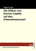 Vorderes Coverbild Der Einfluss von Human Capital auf den Unternehmenswert