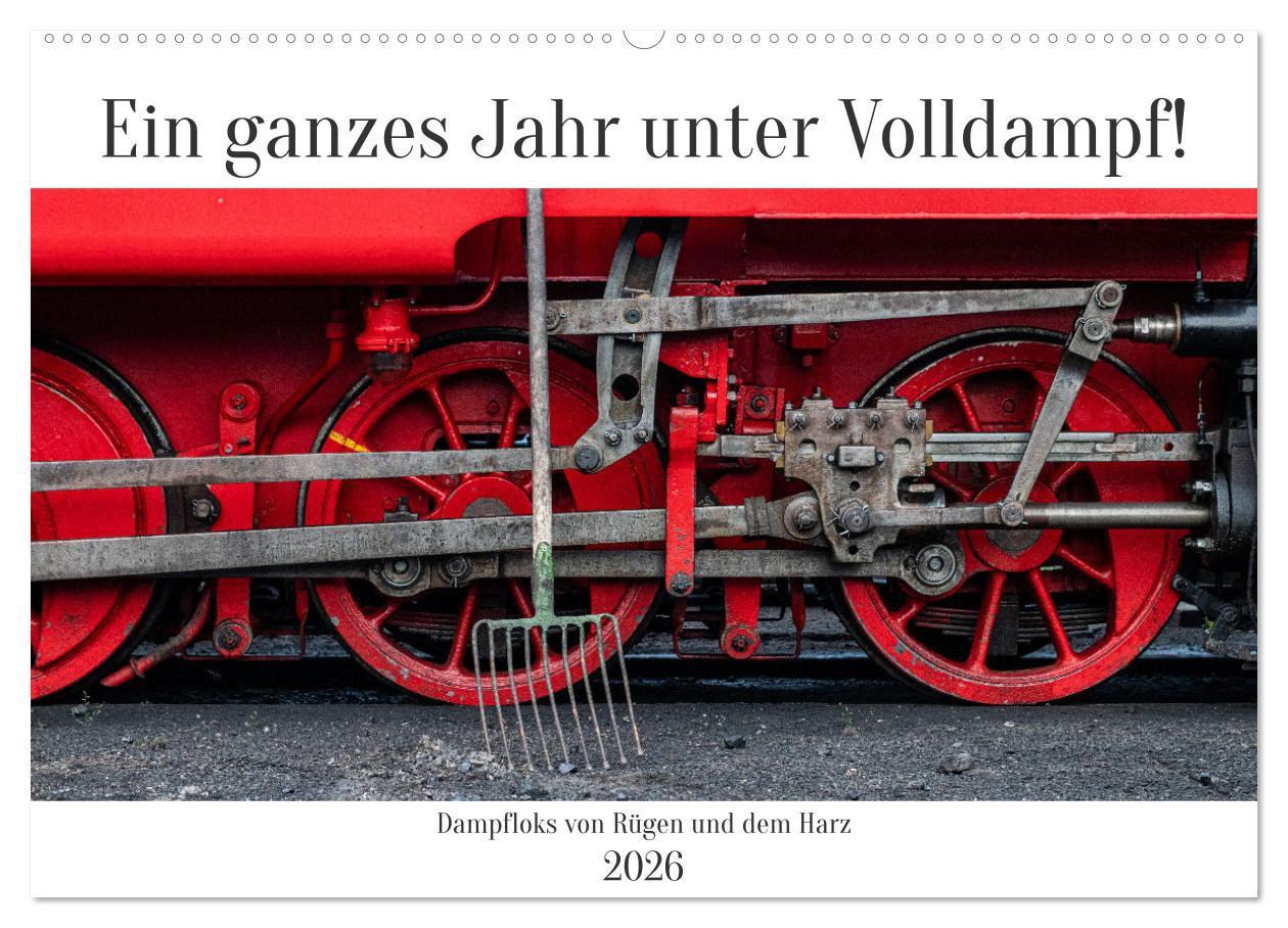 Vorderes Coverbild Ein ganzes Jahr unter Volldampf! (Wandkalender 2026 DIN A2 quer), CALVENDO Monatskalender