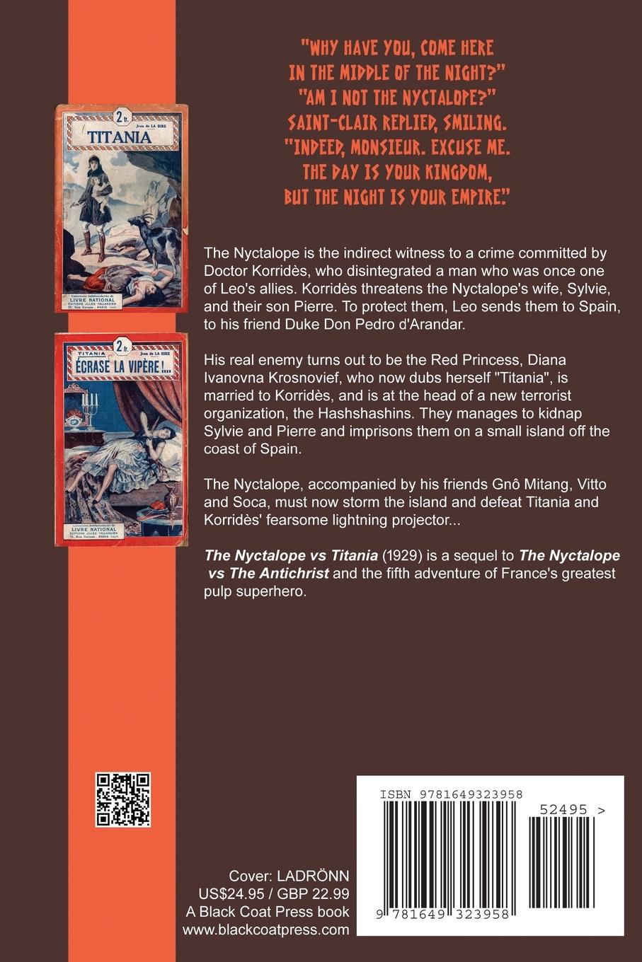 Rückseitencover The Nyctalope vs. Titania