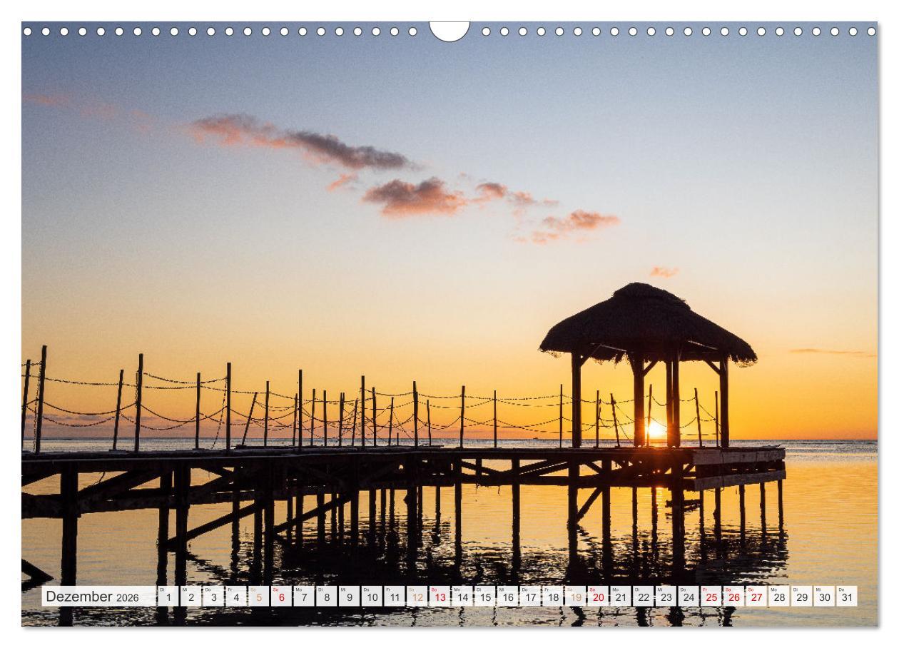 Beispielinhalt (Bild) Trauminseln der Welt - Mauritius (Wandkalender 2026 DIN A3 quer), CALVENDO Monatskalender