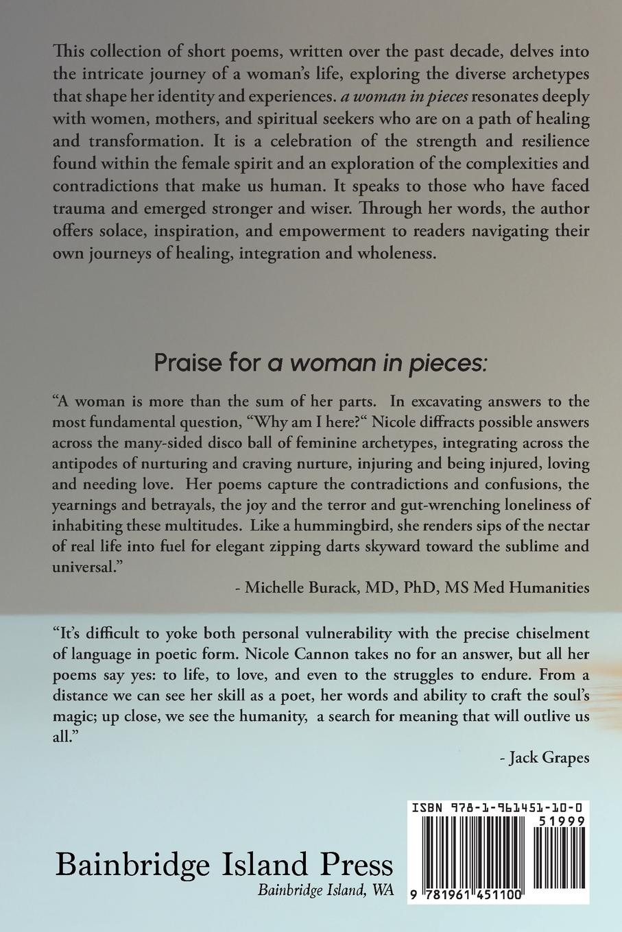 Rückseitencover A Woman in Pieces